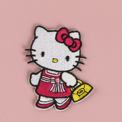 Self-adhesive clothing embroidery patch kitty cat shoe cap patch bag DIY patch patch sticker