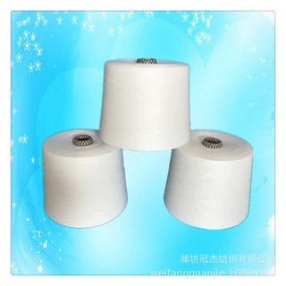 CVC60/40棉涤纱 40支现货批发 环锭纺CVC高配涤棉纱40S包漂白染色
