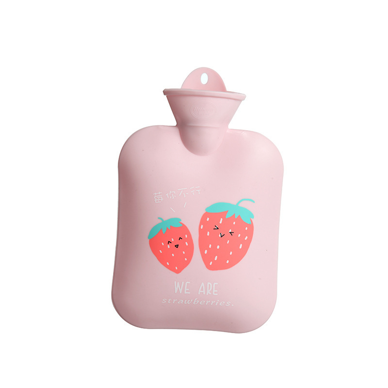 Bolsa de agua caliente llena de agua de dibujos animados calentador de mano de PVC grande lindo calentador de mano portátil inyección de agua otoño e invierno cálido uso diario