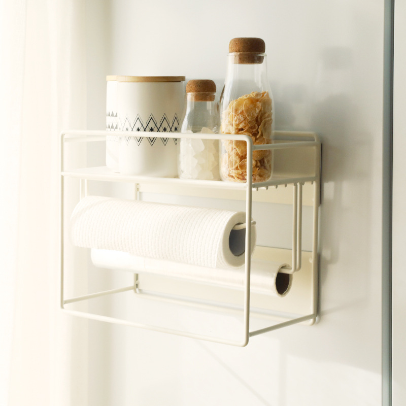 冷蔵庫棚サイド収納壁掛けサンドイッチサイド棚多層キッチン用品家庭用スパイスラック