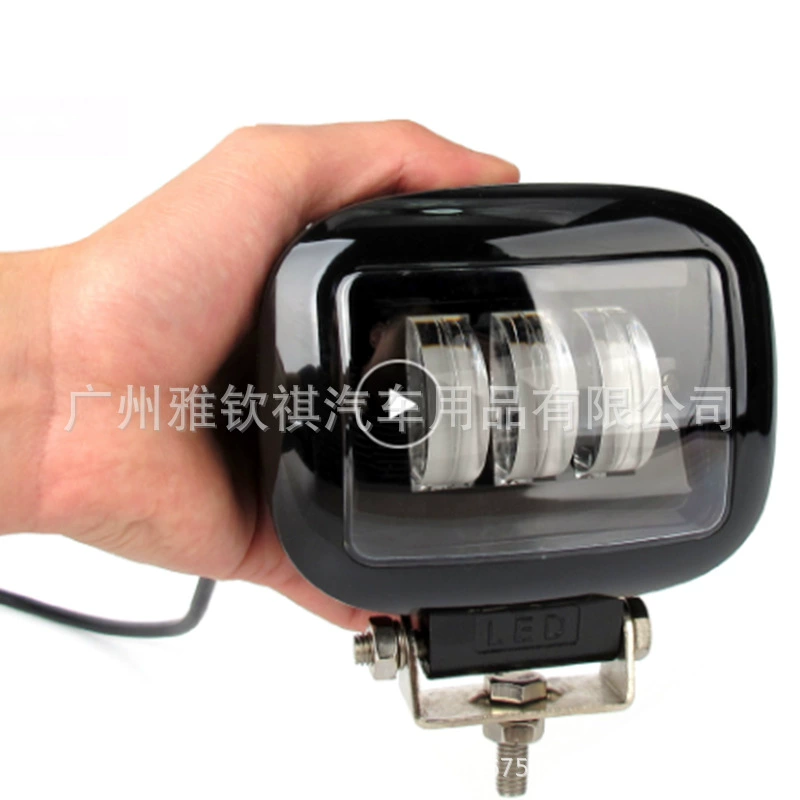 Заводские прямые Автомобильные светодиодные фары 30 Вт рабочие фары трехцветные Противотуманные фары внедорожник модифицированные фары