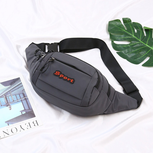 New Sports Waist Bag for Men Casual Running Cross-Body Bag Waterproof Coin and Phone Bag Wholesale with LOGO Printing