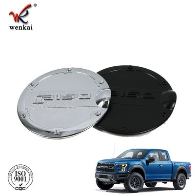 Suitable for Ford F-150 Raptor modification special electroplating fuel tank cap fuel tank decorative sequins ABS material (Other Automotive Exterior Supplies)