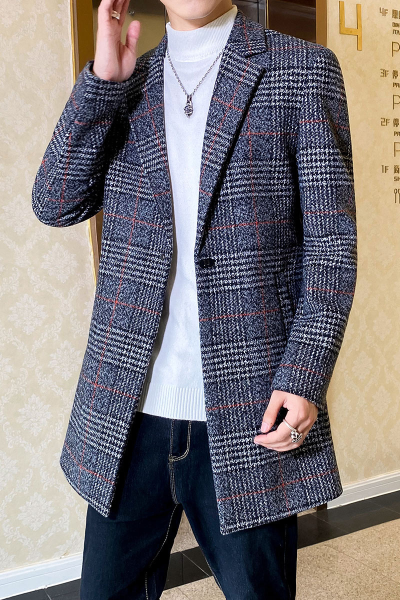 Abrigo de lana para hombre