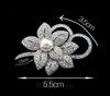 High-end accessory, brooch from pearl with bow lapel pin, fashionable clothing, Korean style