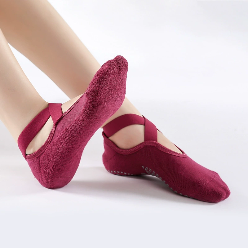Non-slip Breathable Yoga Socks, Grip-Dot Pilates Socks, Open & Five-Finger Options, Mid-calf