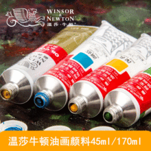 温莎牛顿油画颜料45ml/170ml单支大管钛白大红黑画家专用颜料套装