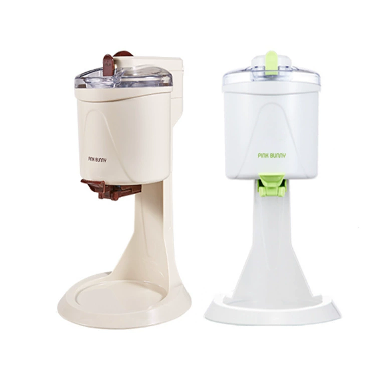 Automatic mini ice cream maker, fully automatic single-serve soft-serve machine, coffee color