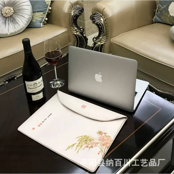 For Tablet PC Handbag Laptop Bag Lenovo Huawei Apple Silk Computer Bag Manufacturers