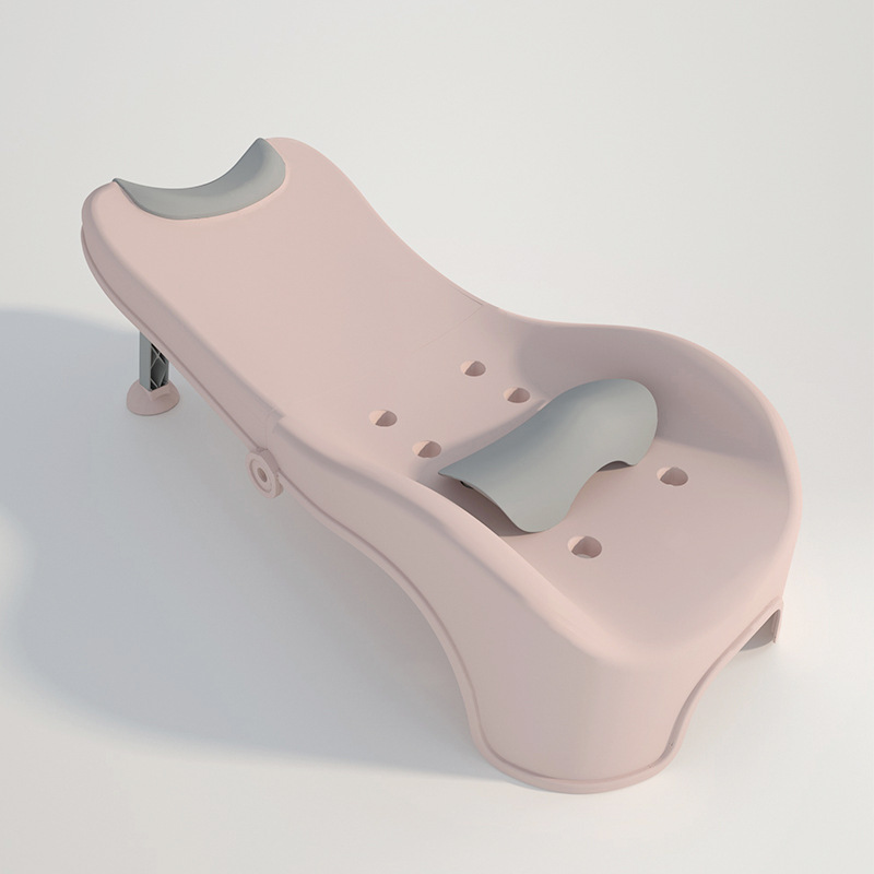 Champú para niños reclinable Silla de champú para bebés Silla de champú plegable plástico cama de champú para el hogar de los niños artefacto de champú