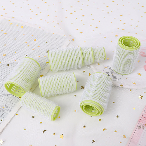 Fashionable self-adhesive hair rolls 12 pieces into the curling barrel pear flower curly bangs PP hair curlers air curls ladies sticky hair curlers