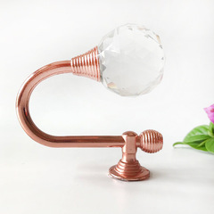 Crystal Hook, Creative Crystal Hook Curve, Household European Curtain Hooks, Bathroom Hooks
