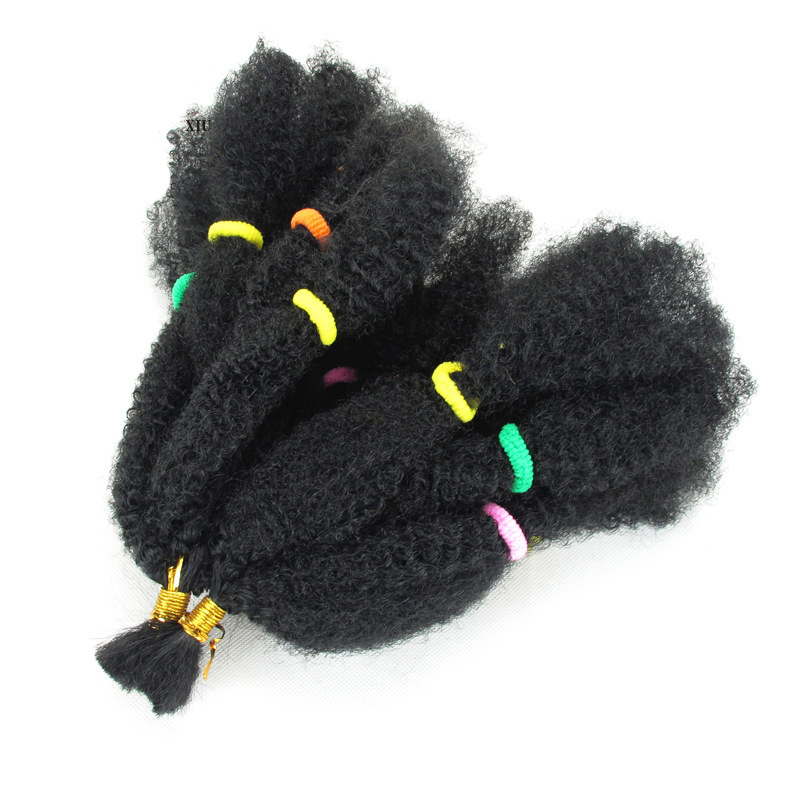 AliExpress Foreign Trade Chemical Fiber Wig afro kinky bulk Caterpillar Hair Extending Large Braid African Dirty Braid