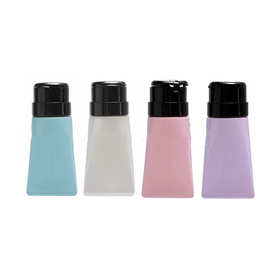美甲工具用品按压瓶洗甲水卸甲水酒精压瓶美甲吸瓶带锁防漏空瓶子