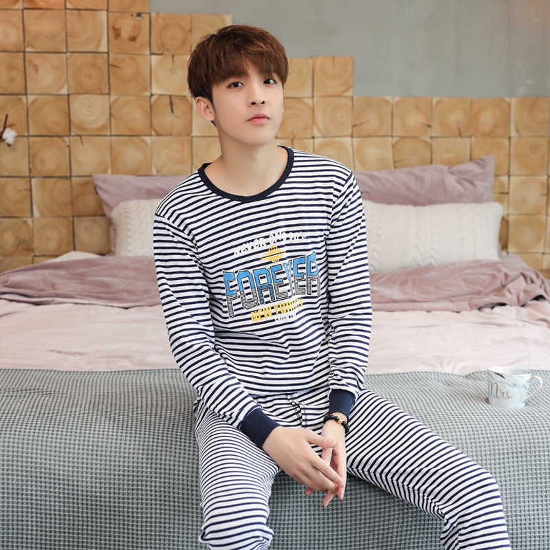 Ropa interior para niños traje medio y grande ropa de otoño para niños pantalones largos traje suéter de algodón para hombres conjunto Ropa de otoño juvenil pantalones largos ropa interior
