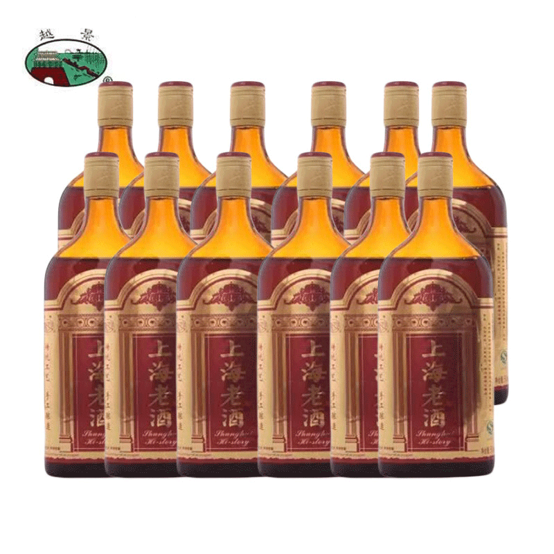 绍兴厂家直供黄酒批发   越景八年陈上海老酒  500ml*12 五箱起批