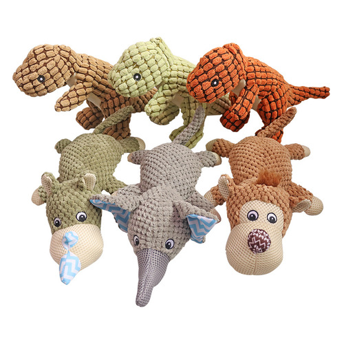 Factory direct sales pet sounding toy corn velvet multi-color optional bite-resistant dog plush toy new dog toy