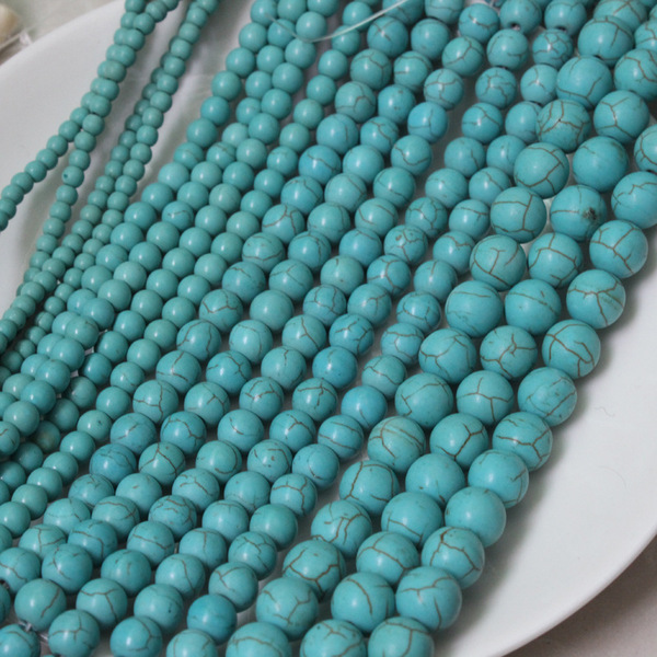 Turquoise round beads