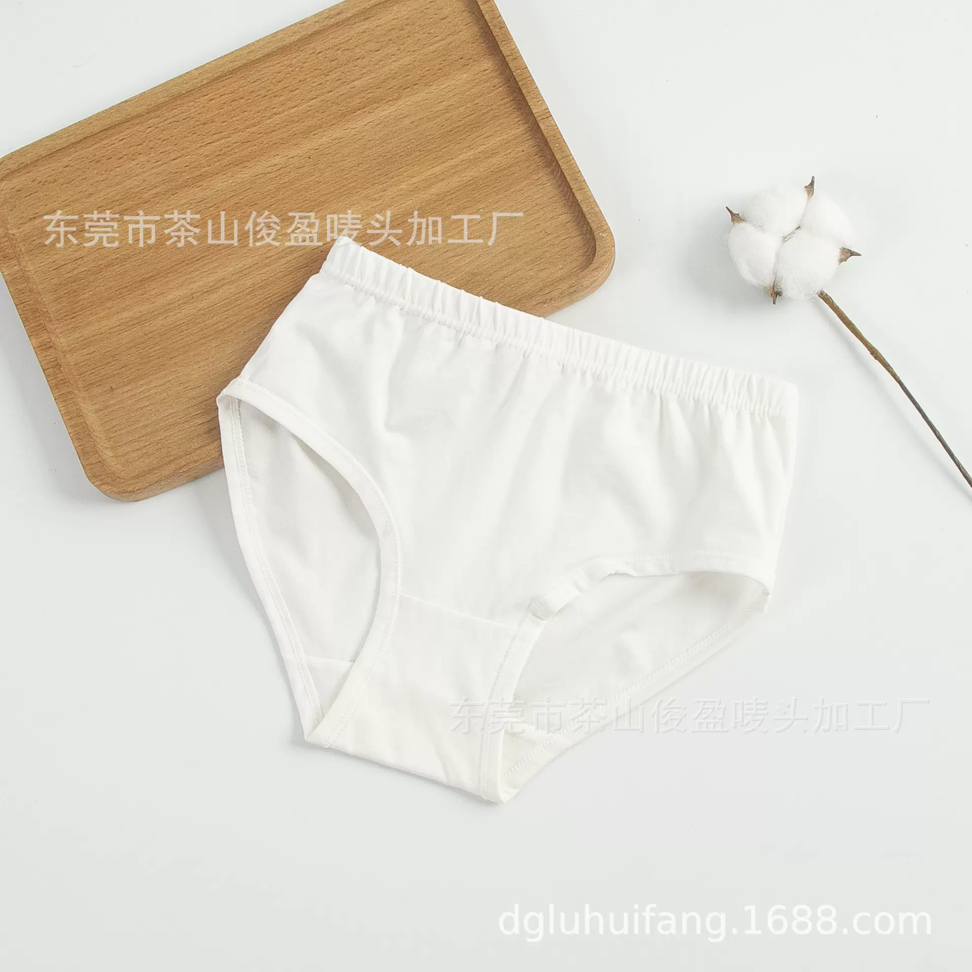 儿童内裤跨境欧美女童净色三角纯色平角裤纯棉纯白色胖童内衣裤