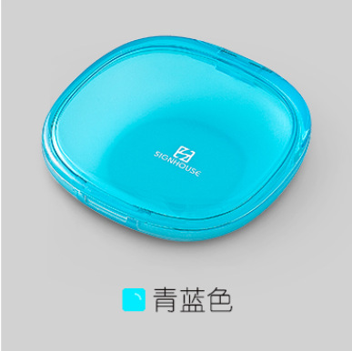 Ortodoncia soporte de dientes caja de tirantes corrector de plástico caja de almacenamiento de dibujos animados Casa Mini caja transpirable