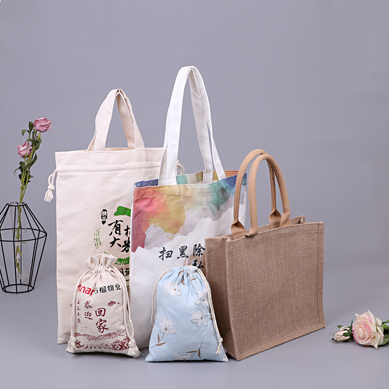 帆布袋定 制印logo便携手提袋广告购物无纺布袋订 做棉布帆布包