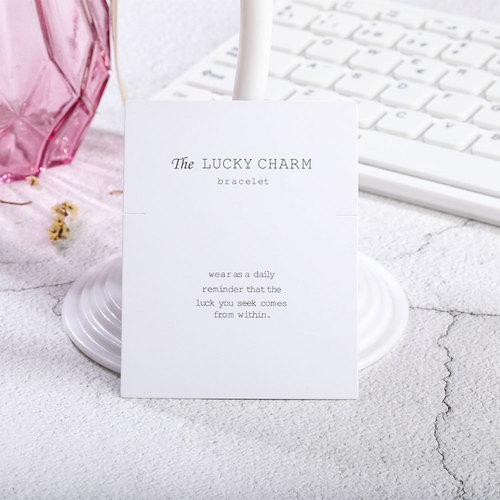Cross-border universal make a wish lucky friendship bracelet necklace card accessories packaging card paper customization