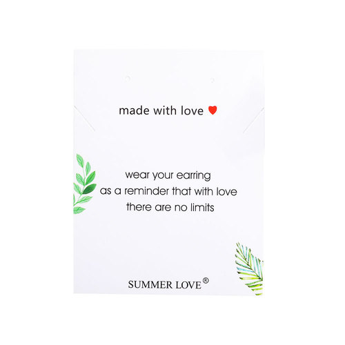 Cross-border universal make a wish lucky friendship bracelet necklace card accessories packaging card paper customization