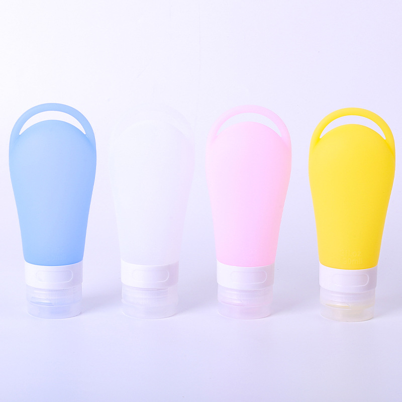 Viajar botella de subempaque portátil al por mayor loción loción de loción juego de botella vacía pequeña botella de subempaque de silicona de grado alimenticio