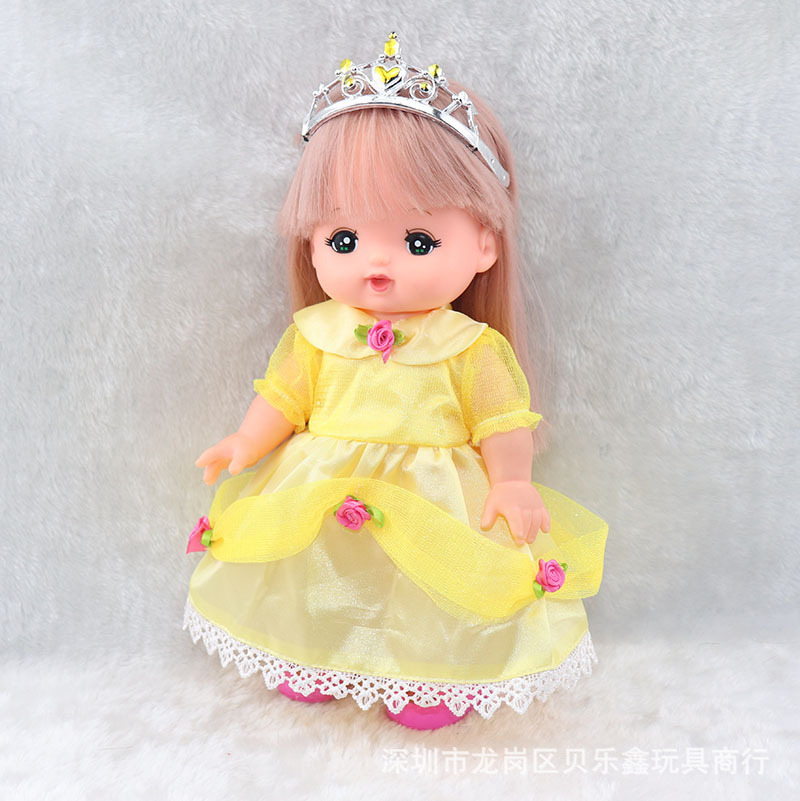 Milu muñeca poco Merlot princesa vestido Belle vestido de la princesa accesorios de la muñeca chica jugar casa juguete fábrica lote