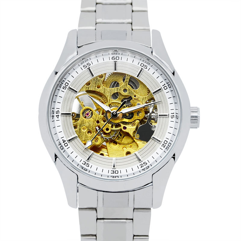 Ancient Camel Business Fashion Watch Steel Band Hollow Automatic Mechanical Watch Men's Mechanical Watch Cross-border Foreign Trade Watch