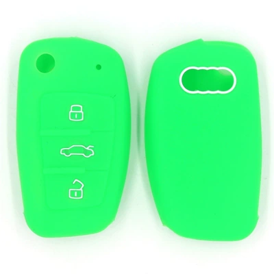 for Audi Folding 3 Keys: Static Rod/Key Bag - green