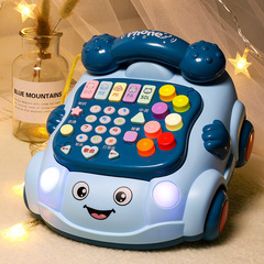 Early education telephone children's toy 0-1-3 years old one to two baby educational music telephone boy retro telephone