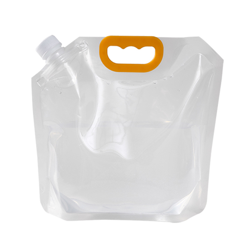 En stock bolsa de cerveza para llevar cerveza de barril cerveza fresca boquilla de succión bolsa de embalaje desechable transparente boquilla de succión auto-permanente bolsa de embalaje sellada