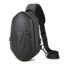 奔行者新款牛津布胸包防水usb多功能斜挎包跨境极客男休闲单肩包