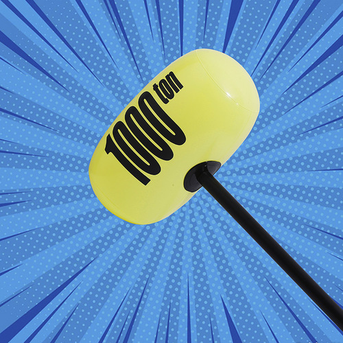 Factory Direct Sale 1000 Pounds Hammer Inflatable Toy Children PVC Hammer Toy Inflatable Toy