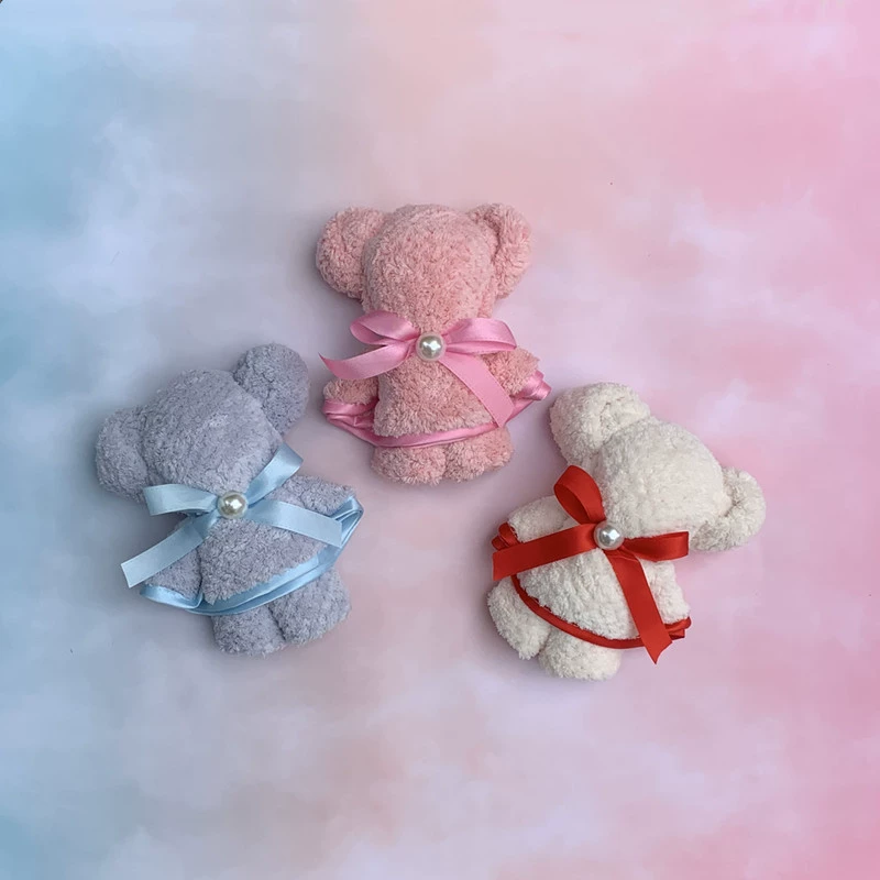 Coral velvet creative towel, gift box, accessories, with little bears, creative gift