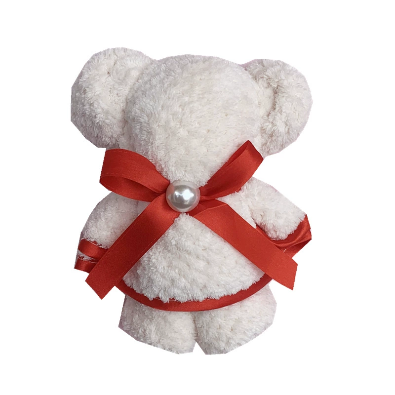 Coral velvet creative towel, gift box, accessories, with little bears, creative gift