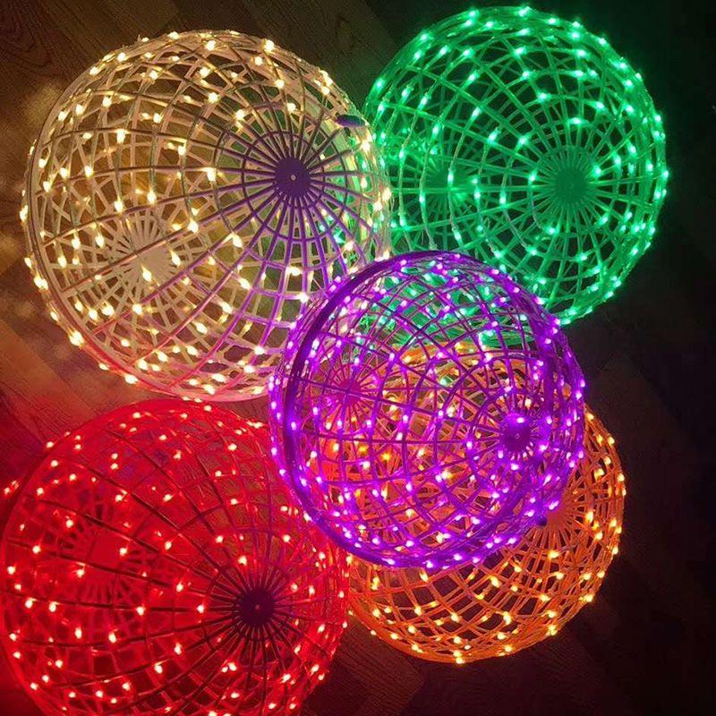 Factory wholesale LED rattan ball lamp outdoor waterproof lighting rattan ball lamp creative rattan ball lighting wholesale