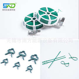 PVC吸塑泡壳包装 31PCS 园艺包塑扎丝捆扎绳 塑料扎带 植物夹套装