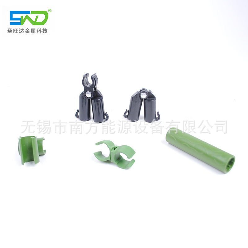 Shengwanda Gardening Pillar Pole Matching Accessories Flower Rack Plant Climbing Rack Plastic-coated Steel Pipe Connector Hanging Buckle Shengwanda Gardening Pillar Pole Matching Accessories Flower Rack Plant Climbing Rack Plastic-coated Steel Pipe Connector Hanging Buckle