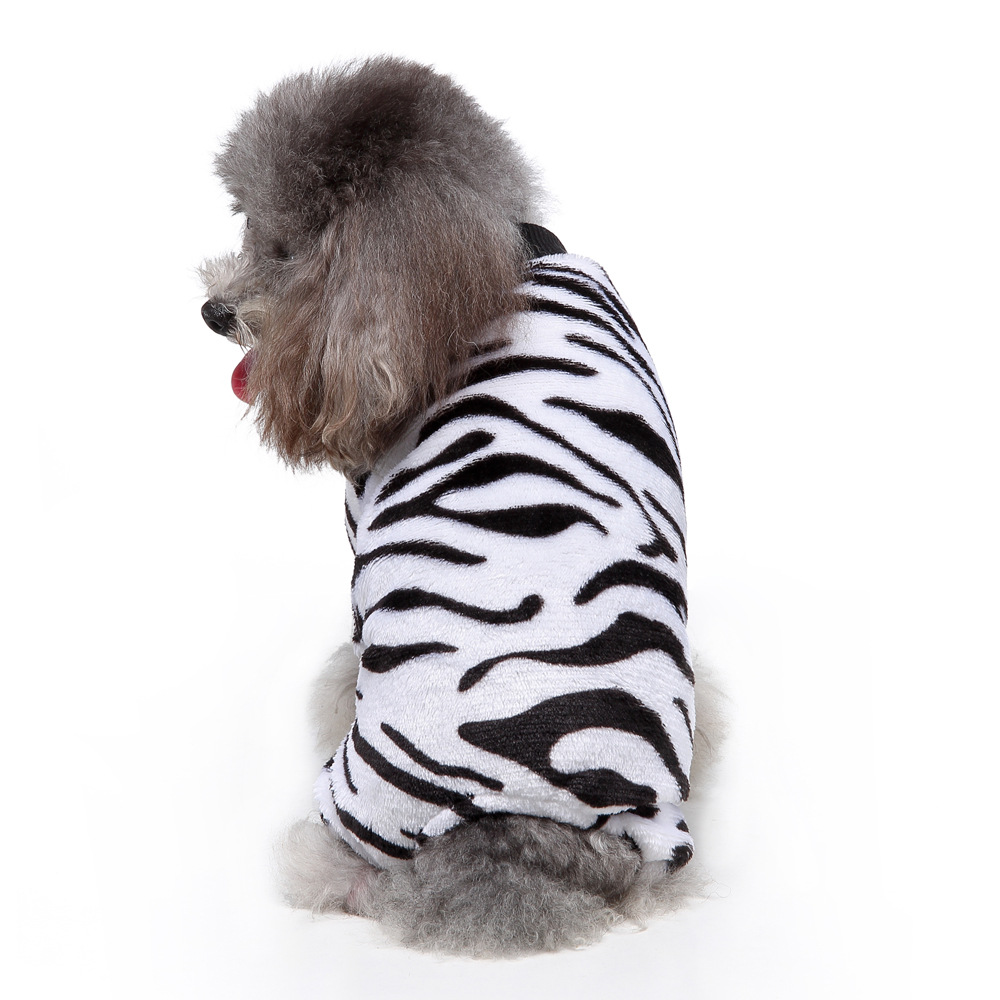 Suministros para mascotas transfronterizos ropa para mascotas leopardo estampado Polka Dot homewear para perros pequeños y medianos invierno felpa casual pijamas para perros