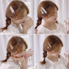 Cute Japanese hairgrip, hair accessory from pearl, hairpins, bangs, simple and elegant design, Korean style