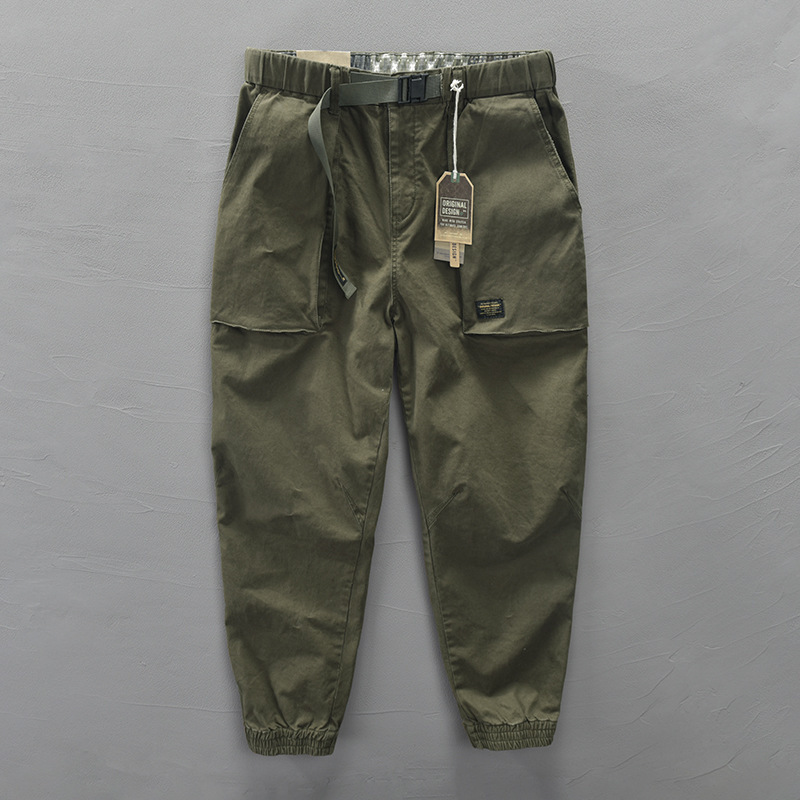 Autumn new men's casual cotton Japanese overalls comfortable going out young men's pants a generation of Z313 Autumn new men's casual cotton Japanese overalls comfortable going out young men's pants a generation of Z313