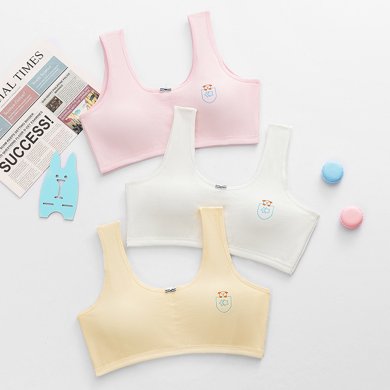 Factory Direct pure cotton development period girl bra girl underwear female students junior high school girl bra 10-18