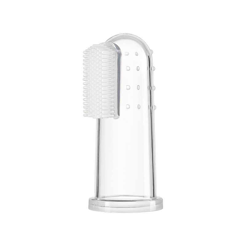 Cross-border mascota silicona dedo manga gato perro dientes Herramientas de limpieza oral mascota perro dedo cepillo de dientes al por mayor