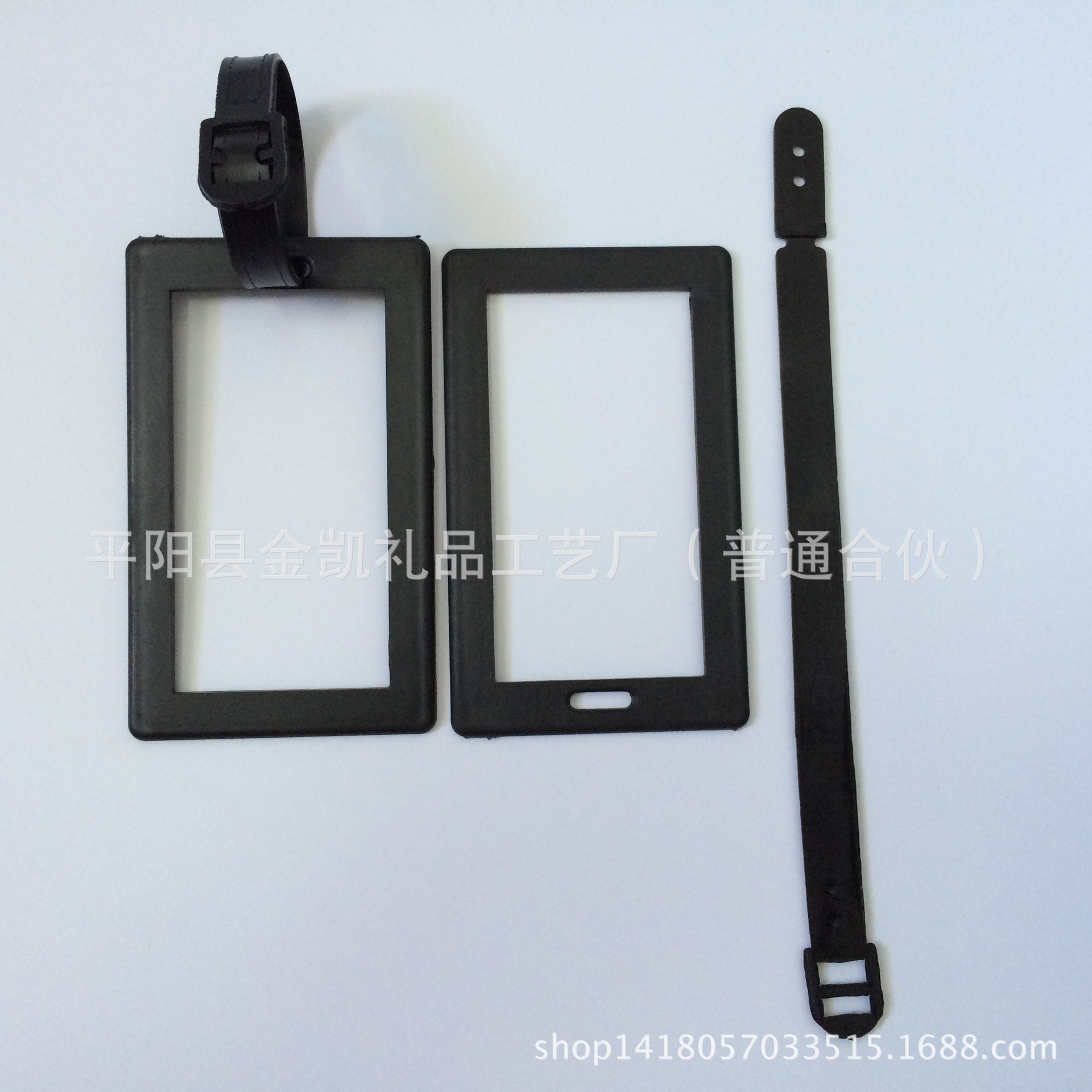 直销塑料挂绳背框李吊绳PVC行李牌挂绳子ABS背框 PVC软胶带子