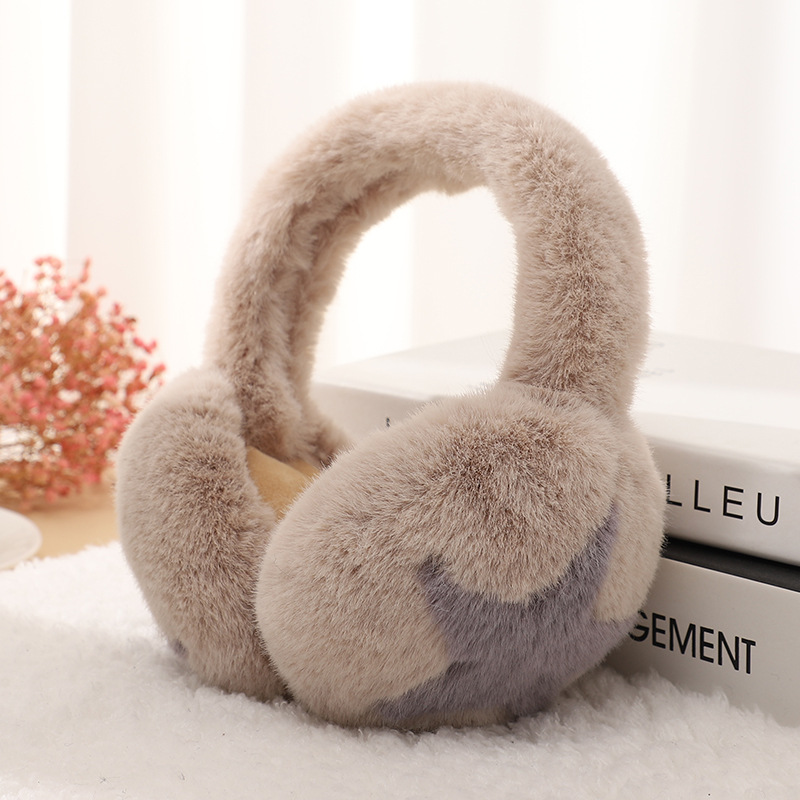 El otoño y el invierno de la nueva navidad orejeras de felpa de las mujeres caliente lindo orejeras a prueba de frío a prueba de viento plegable anti-congelación orejeras bolsa