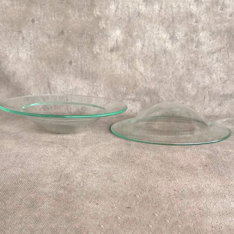 Spot supply 12cm Creative Glass aromatherapy dish glass crafts matching tray high temperature bake bending gift supplies