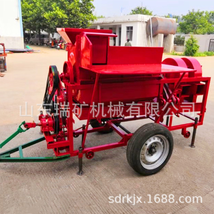 4吨新款玉米脱粒机家用谷子高粱大豆小麦脱壳机拖拉机电机玉米脱