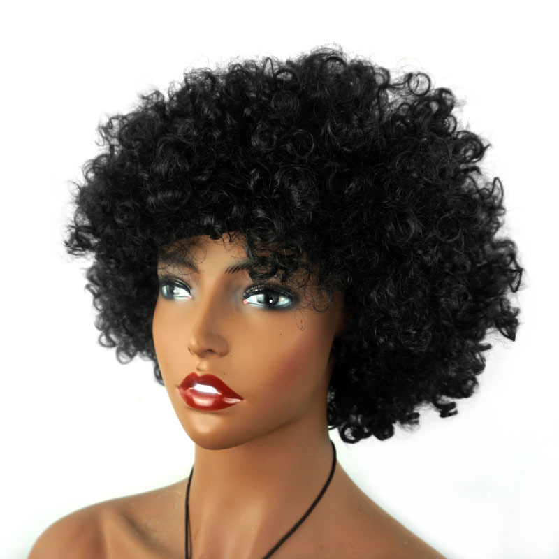 Jardín de infantes con cabeza explosiva, peluca rizada, día de los niños, tocado de actuación infantil, tocado de color divertido, pequeño hombre amarillo